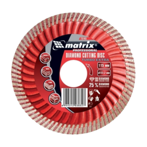Диск алмазный отрезной Turbo Extra, 125 х 22,2 мм, сухая резка MATRIX Professional