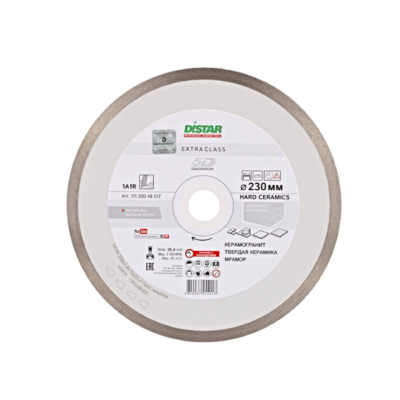 Алмазный диск по керамограниту, плитке, кафелю 230 мм Hard Ceramics Laser DiStar 5D